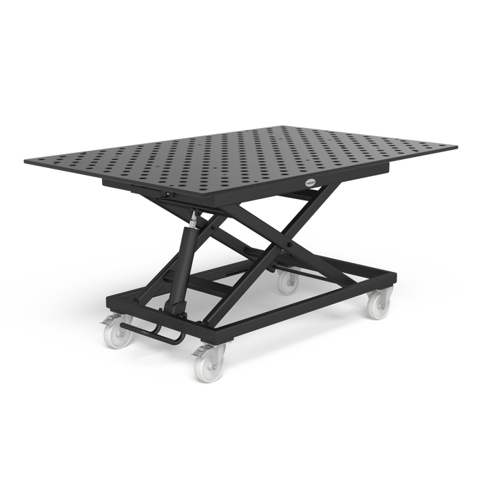 Mobile lifting table 500 kg incl. Perforated plate 1500x1000x15