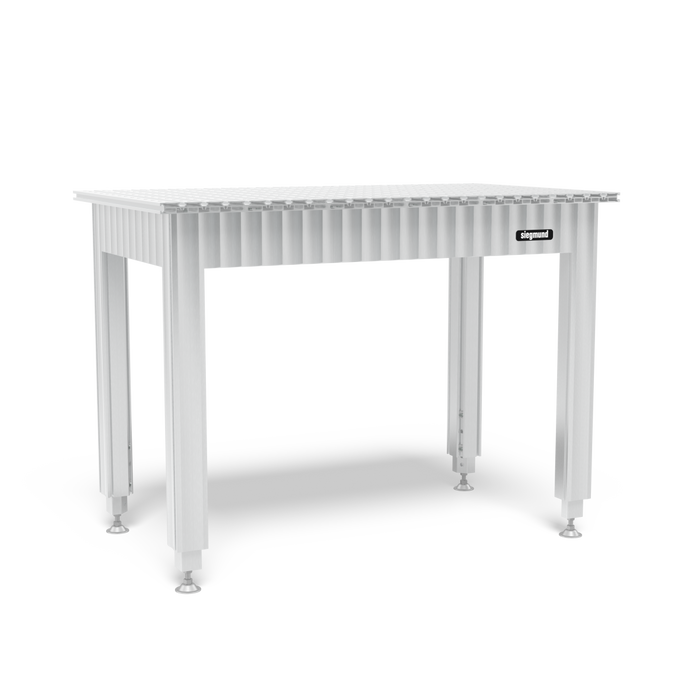 Siegmund Workbench height adjustable with aluminum table profiles 1200x700