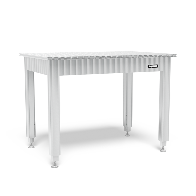 Siegmund Workbench height adjustable with aluminum table profiles 1200x800