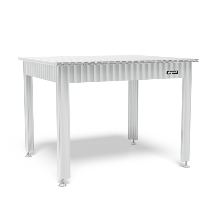 Siegmund Workbench with aluminum table profiles 1200x1000