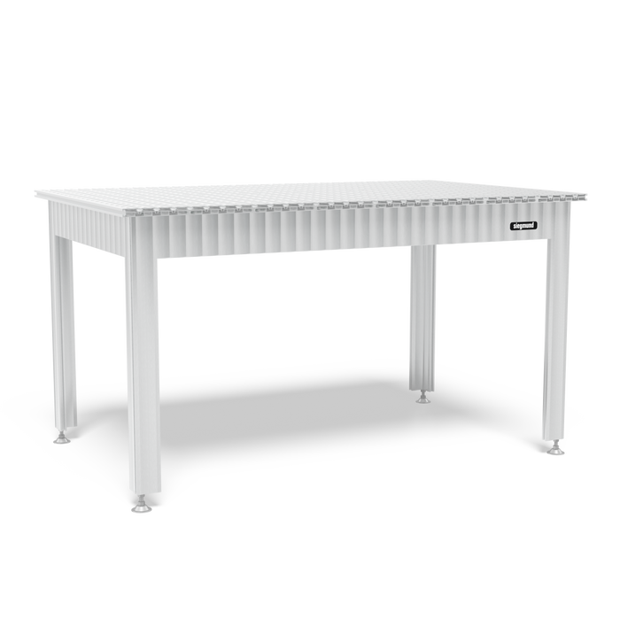 Siegmund Workbench with aluminum table profiles 1600x1000