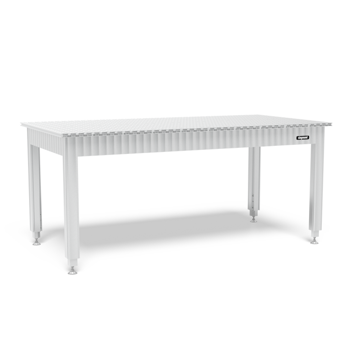 Siegmund Workbench height adjustable with aluminum table profiles 2000x1000